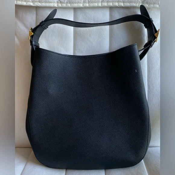 BURBERRY Elmstone Black Leather Hobo Bag - Picture 8 of 10